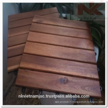 Carrelage en bois Vietnam pour meubles d'extérieur, Carrelage de plate-forme d'interverrouillage